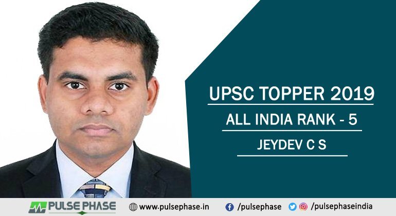 Jeydev C S IAS Topper 2019